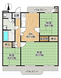 間取図画像 3LDK