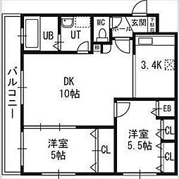 間取図画像 2LDK