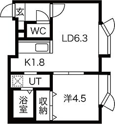 間取図画像 1LDK