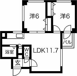 間取図画像 2LDK
