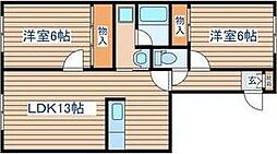 間取図画像 2LDK
