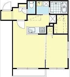 モルティーニ東区役所前 1LDKの間取図画像