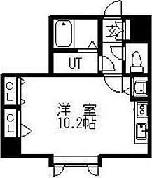 エクセレント34 ワンルームの間取図画像