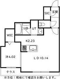 札幌市白石区菊水五条2丁目マンション 1LDKの間取図画像