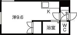 ラ・シュエット南郷 ワンルームの間取図画像