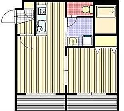 ブレッシング札幌白石 1LDKの間取図画像
