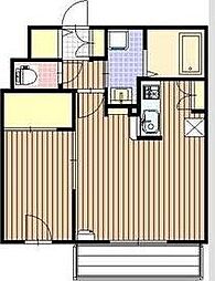 バニラシード白石 1LDKの間取図画像