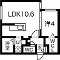 Y'smaison豊平4階6.2万円