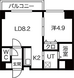 エクセレントプレイス宮の沢 1LDKの間取図画像