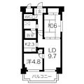 ドミ山鼻九条8階6.6万円