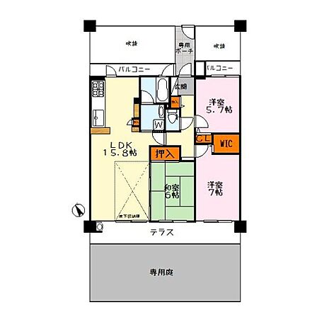 3LDK間取りと地下室がついております。
