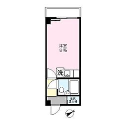 コーポ鎧 ワンルームの間取図画像