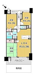 グランスイート藤井寺 3LDKの間取図画像
