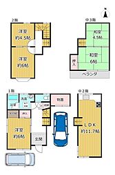 近鉄大阪線 久宝寺口駅 徒歩13分