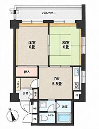 互恵板橋ハイム 2DKの間取図画像