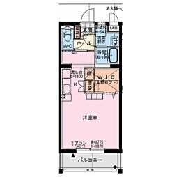 B I J L(ベイル) ワンルームの間取図画像