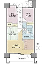 間取図画像 3LDK