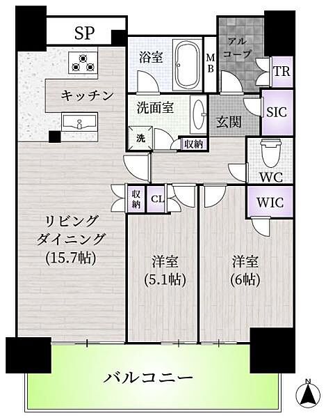 間取りを拡大表示