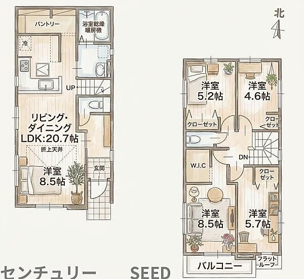 間取りを拡大表示