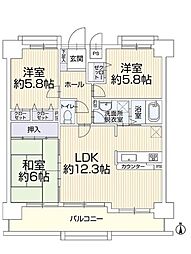 間取図画像 3LDK