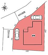 敷地面積:177.31平米　お車は2台駐車可能(車種による)。並列駐車なので毎日のお車の出し入れが楽です。