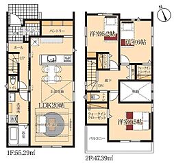 岡崎市矢作町 新築戸建 全2棟 1号棟