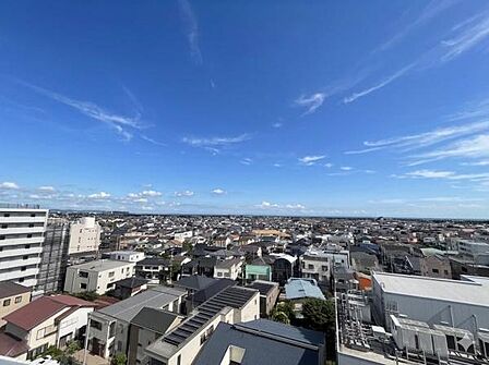 高い建物がなく開放的な眺望です