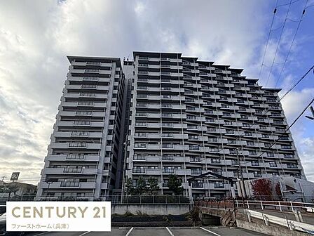 堂々とした外観が印象的な建物です。バルコニーが多く開放感を感じられます。全体的に整ったデザインが魅力的です。周囲も広々としています。
