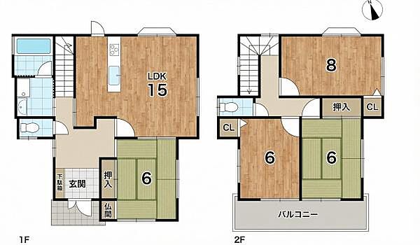 間取りを拡大表示