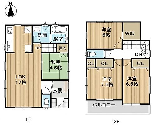 間取り 姫路市網干区坂上5区画分譲　残1棟