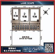 本物件は1号棟です♪駐車場は3台並列駐車可能です♪※車種による。