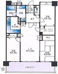 クレストフォルム湘南辻堂グランステージ 3LDKの間取図画像