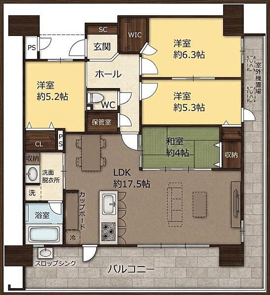 間取りを拡大表示