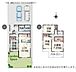 間取り：【2号棟】敷地面積50坪超え！南向き4LDK♪ ●駐車並列2台可能 ●飯田線「豊川」駅 バス9分「本野」停徒歩7分