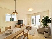 本画像はAI家具配置イメージです。画像内家具は架空デザインであり、実在製品とは異なります。家具等は販売価格に含まれません。細部設備は一部描写されていない箇所がございます。あらかじめご了承ください。