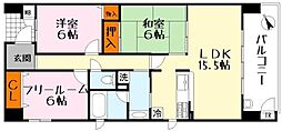 リーヴス堅田駅前 3LDKの間取図画像