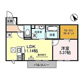 シャルムリリー 1LDKの間取図画像