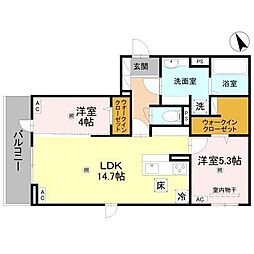 FT.Recolte(エフティーレコルト) 2LDKの間取図画像