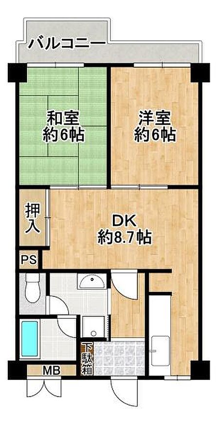 間取り:2DK