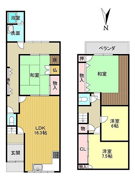 間取りを拡大表示