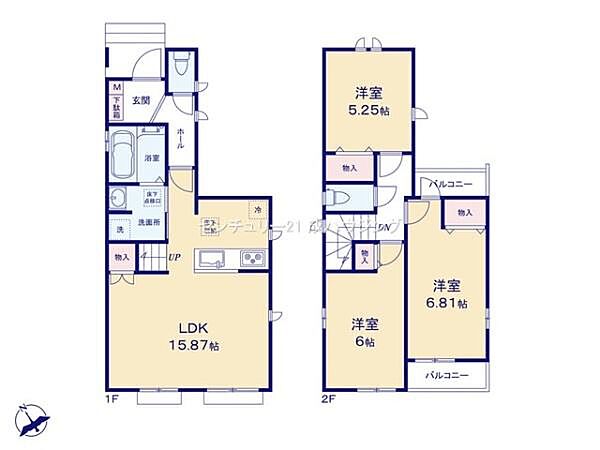 間取りを拡大表示