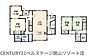 間取り：木の温もりを感じるカントリー調の室内や、増築されたヒノキ風呂＆サウナ室などこだわりの設備が詰まった間取りです。