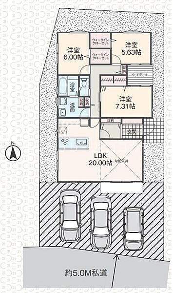 間取りを拡大表示