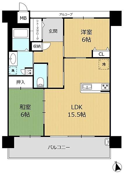間取りを拡大表示