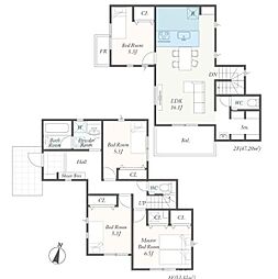 秦野市第3戸川 新築一戸建て全3棟 2号棟