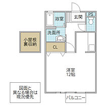 セジュール見和 203号室 ｜ 茨城県水戸市見和（賃貸アパート1R・2階・33.29㎡） その2