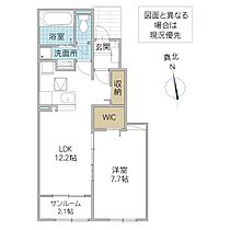 GENERAL A 103号室 ｜ 茨城県笠間市赤坂（賃貸アパート1LDK・1階・50.14㎡） その2