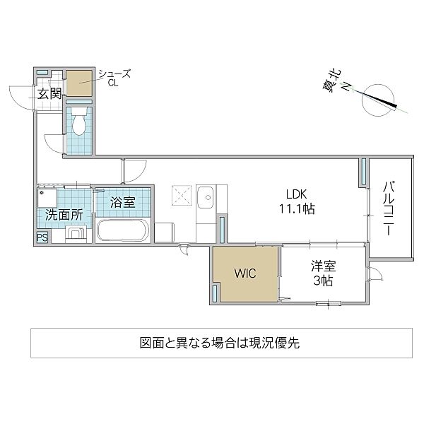 ベルフラワー 103号室｜茨城県ひたちなか市大字東石川(賃貸アパート1LDK・1階・41.23㎡)の写真 その2