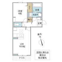 エースコート III 103号室 ｜ 茨城県ひたちなか市大字東石川（賃貸アパート1LDK・1階・42.63㎡） その2