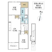 ブリス エイエム II 202号室 ｜ 茨城県水戸市愛宕町（賃貸アパート2LDK・2階・59.16㎡） その2